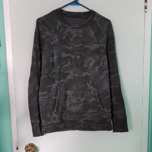 Lululemon Black Camo Print Sweater